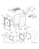 Cabinet, front panel & door