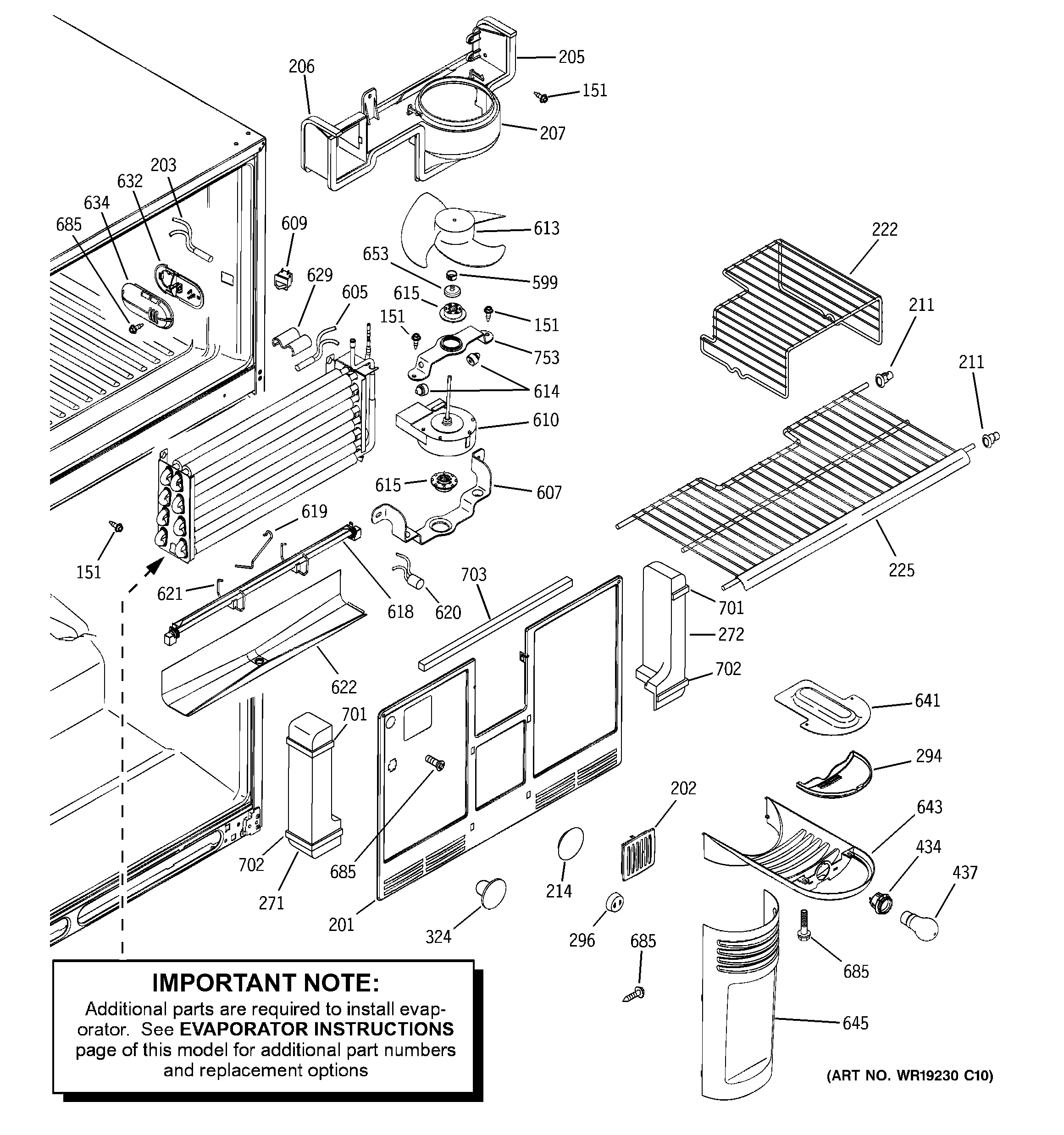 Freezer section