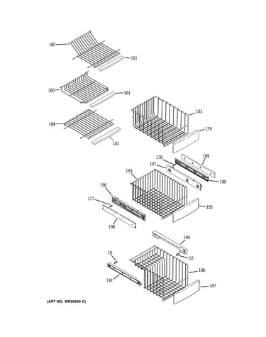 Freezer shelves