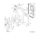 GE PFCS1RKZHSS dispenser door diagram