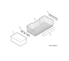 GE PFCS1RKZHSS freezer shelves diagram