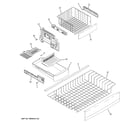 GE PFSS0MFZHSS freezer shelves diagram