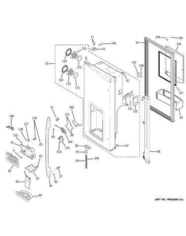 Dispenser door