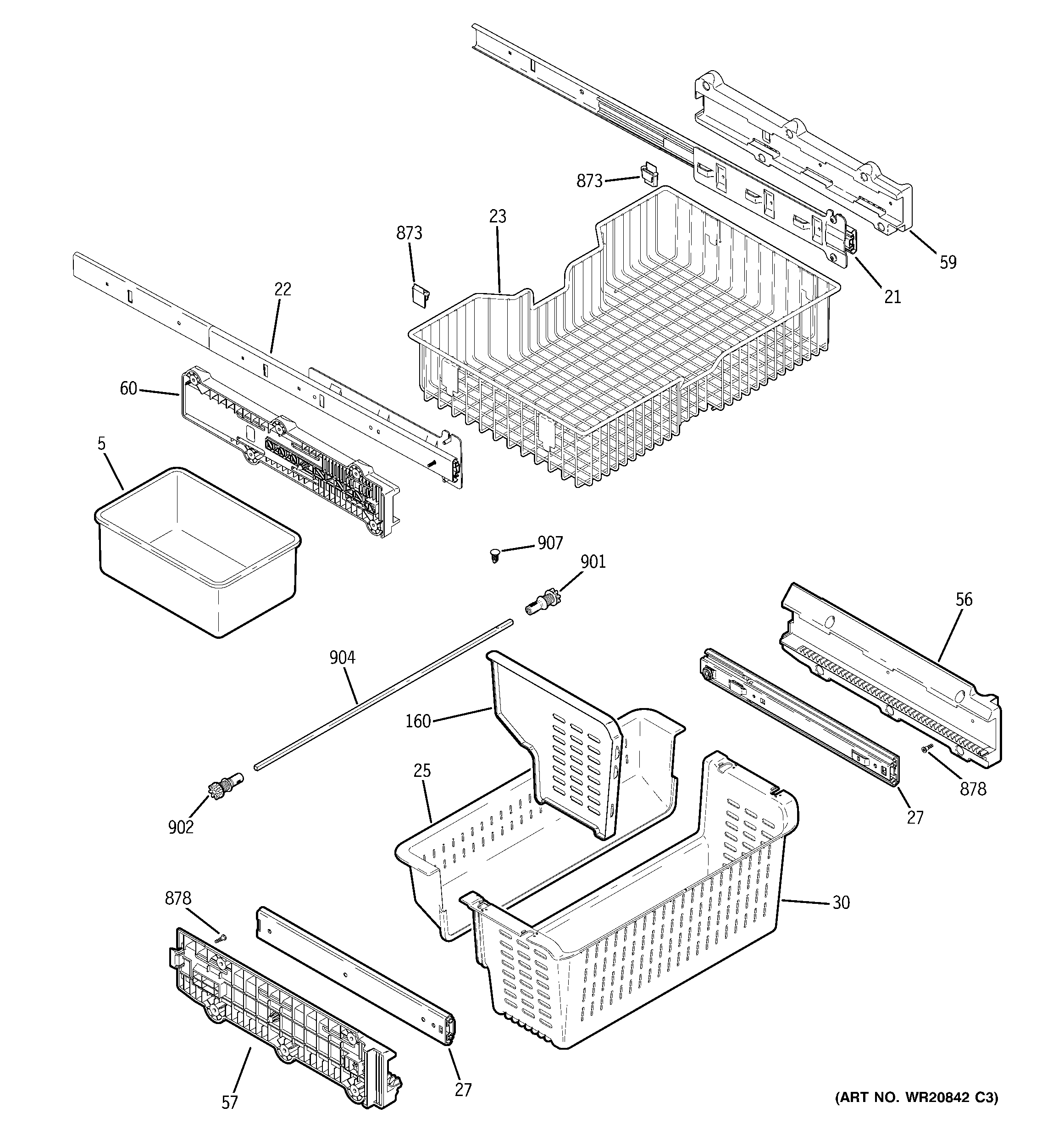Freezer shelves