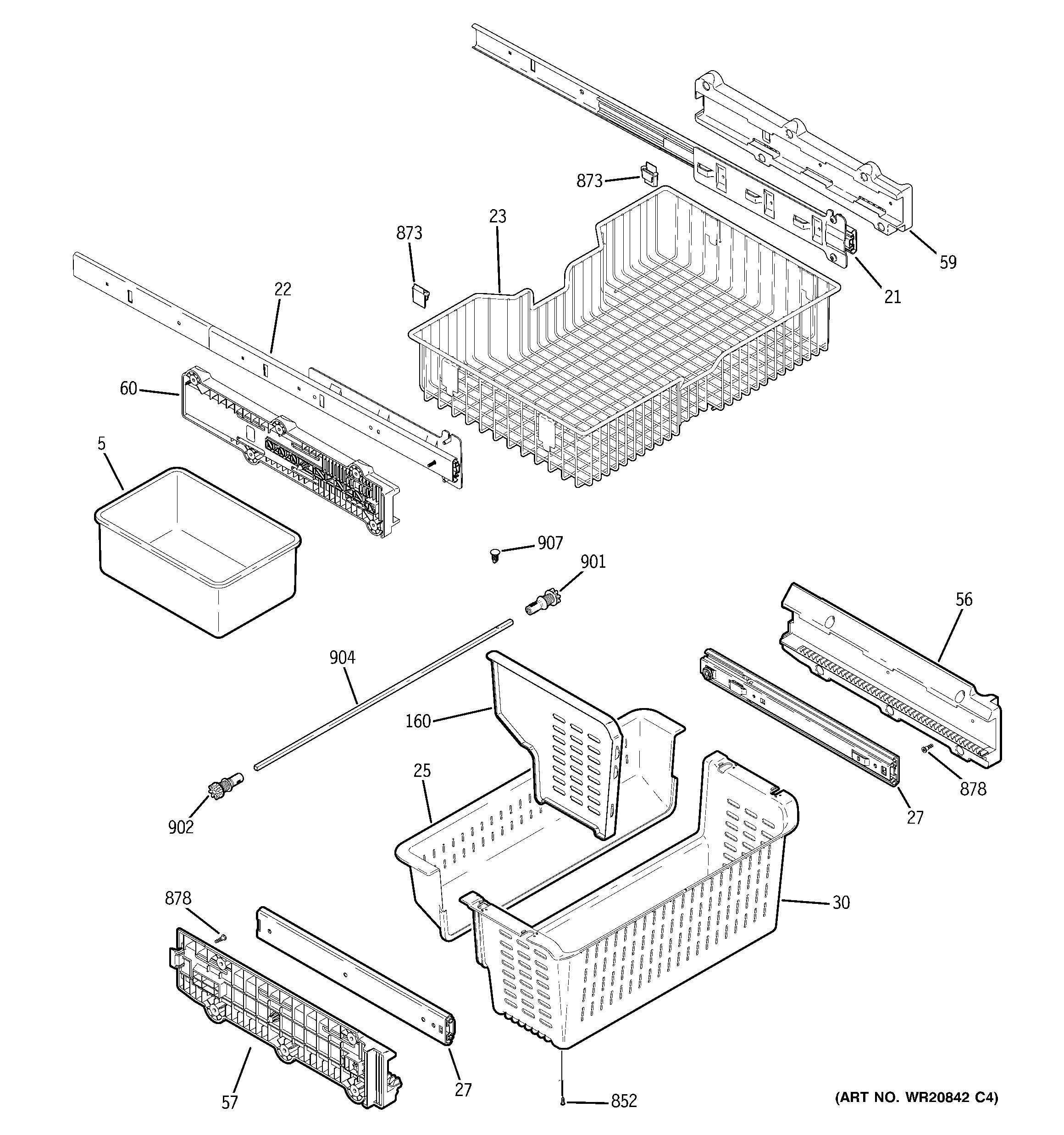Freezer shelves