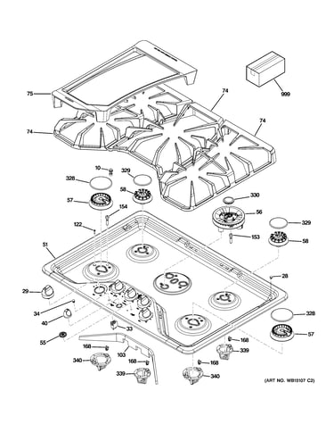 Control panel & cooktop