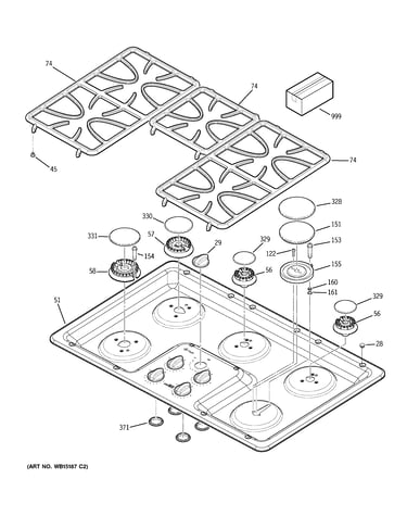 Control panel & cooktop
