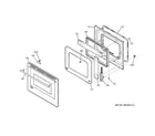 GE PT958SR2SS door diagram