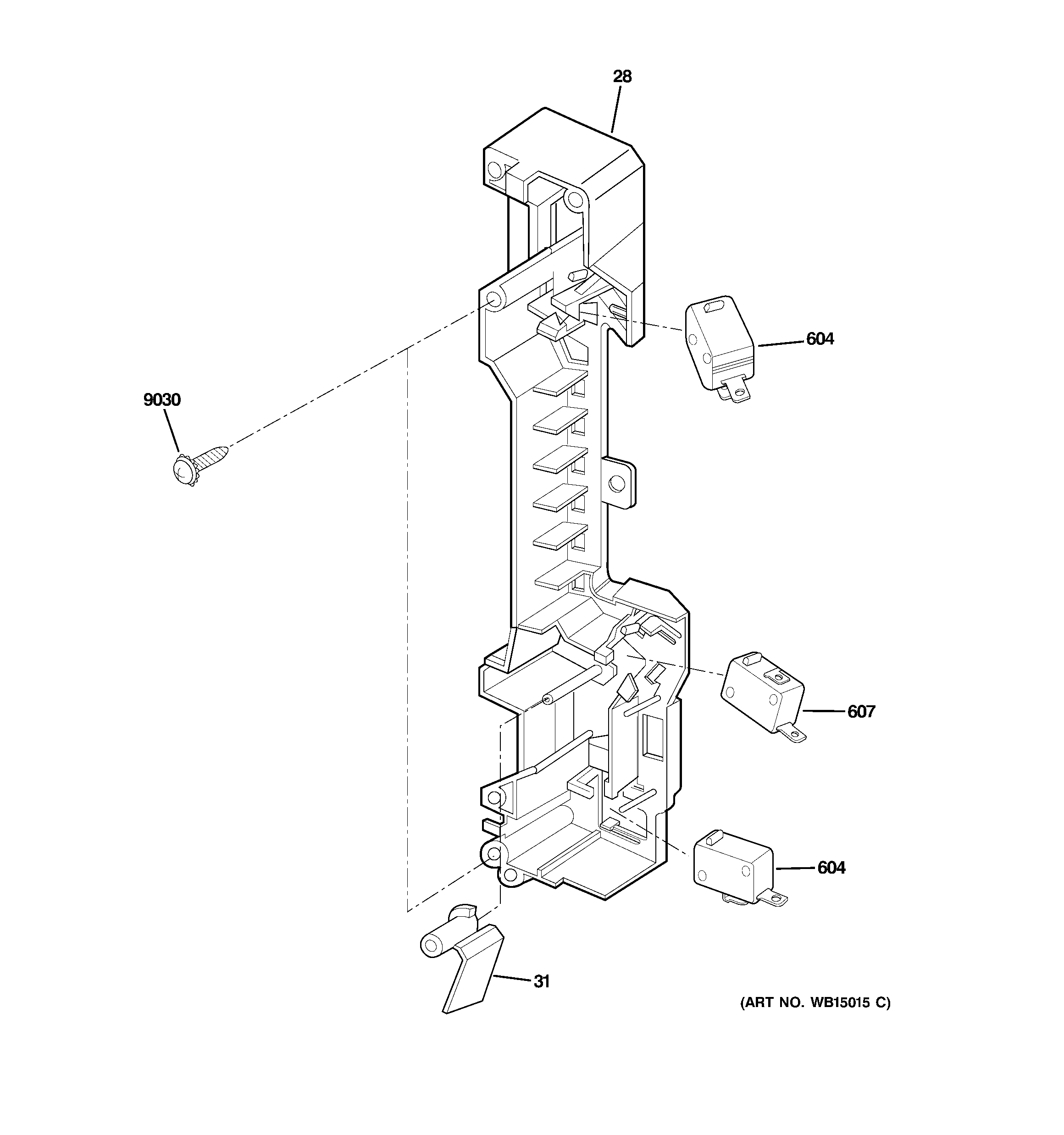 Latch board parts