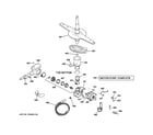 GE ADW1100N35BB motor-pump mechanism diagram