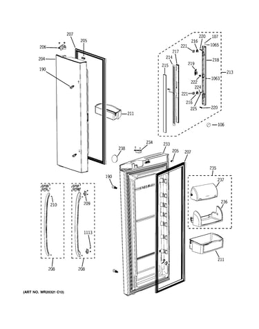 Fresh food doors