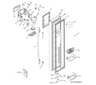 GE PSC25MSSASS freezer door diagram