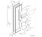 GE PSC25MSSASS fresh food door diagram