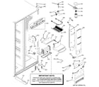 GE PSC25MSSASS fresh food section diagram