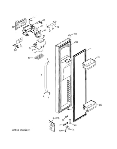 Freezer door