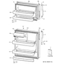 GE GTH18HBTZRBB doors diagram