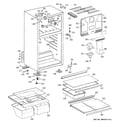 GE GTH18HBTZRBB cabinet diagram