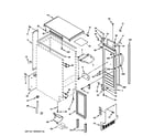 GE ZDIS150WSS cabinet, liner & door parts diagram