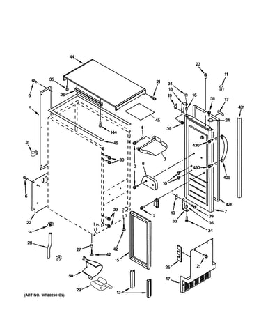 Cabinet, liner & door parts