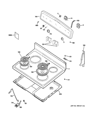 Control panel & cooktop