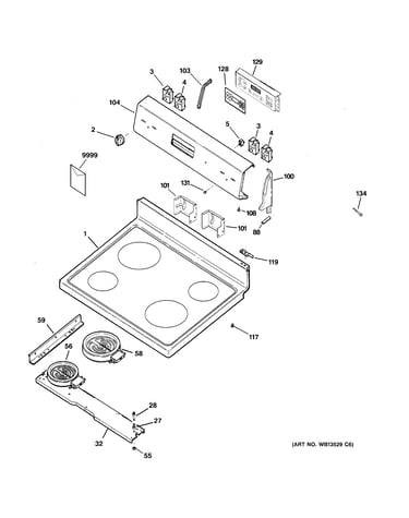 Control panel & cooktop
