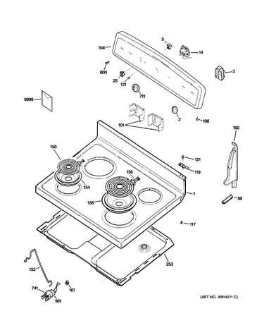 Control panel & cooktop