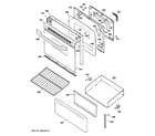 GE JBP22BK5CT door & drawer parts diagram