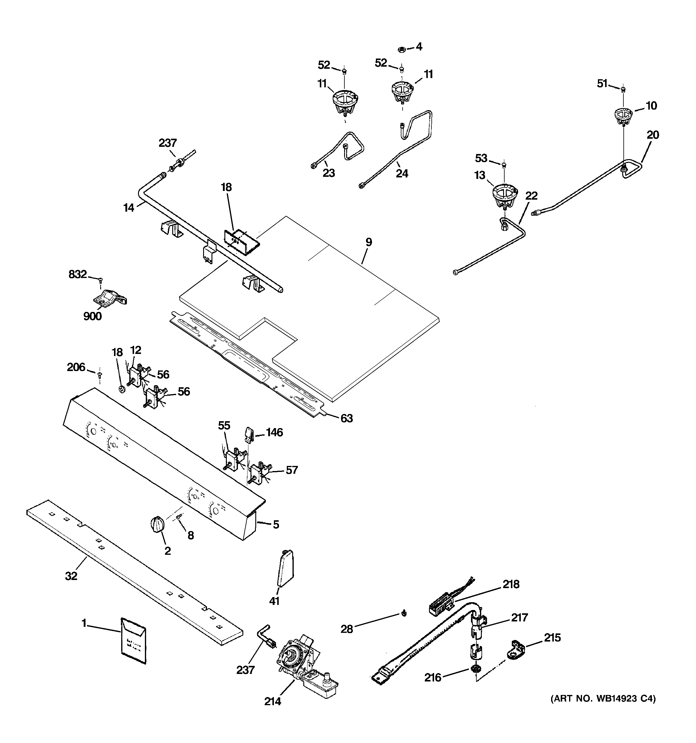 Gas & burner parts