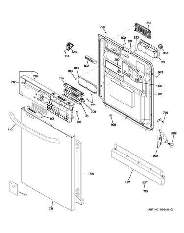 Escutcheon & door assembly