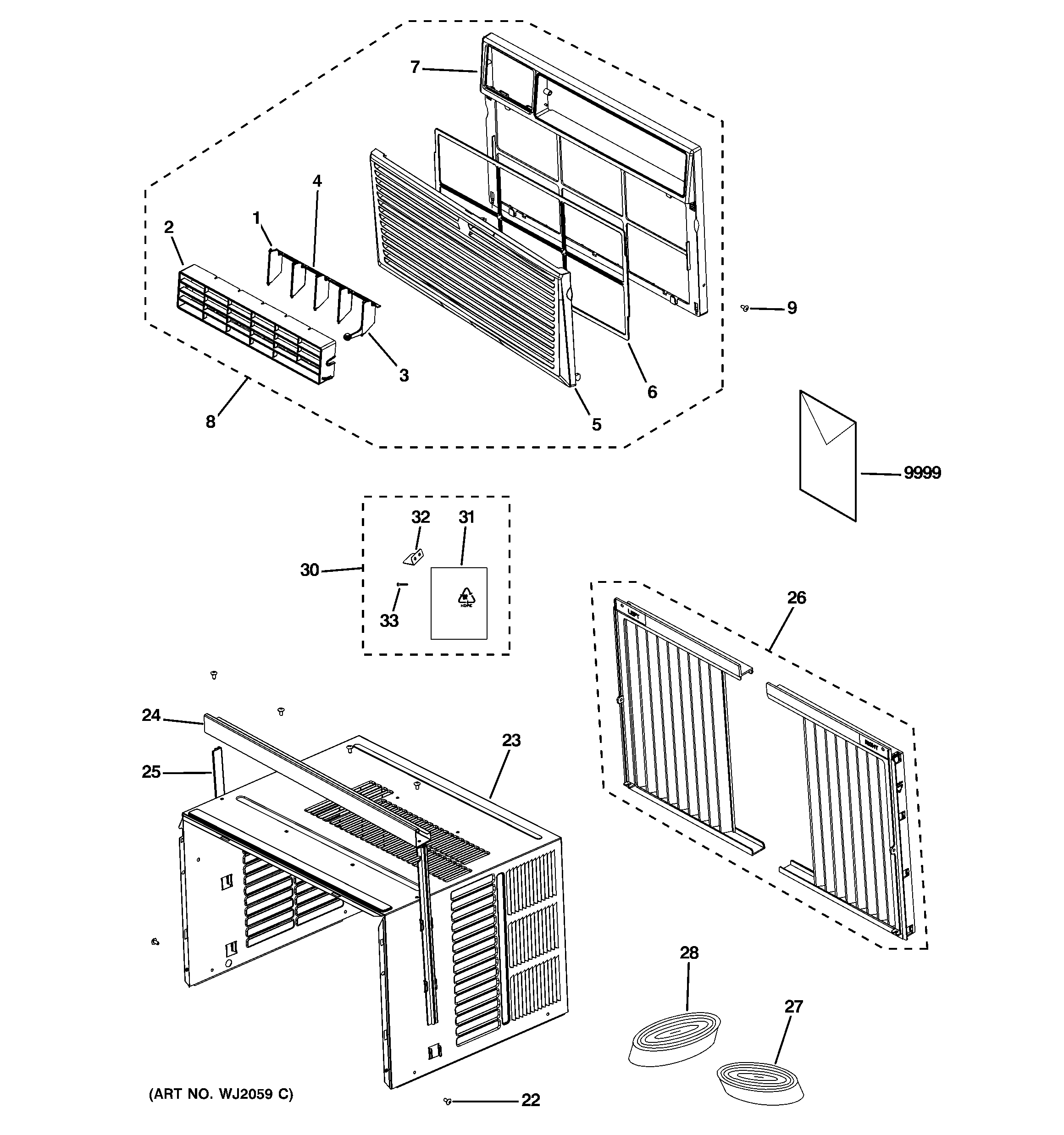 Grille & chassis parts