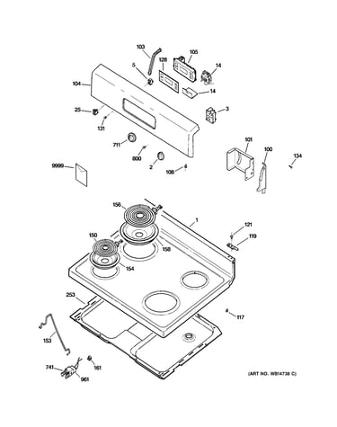 Control panel & cooktop