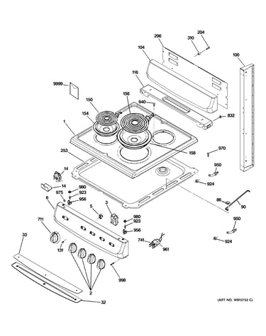 Control panel & cooktop
