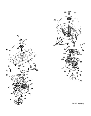 Motor & drive assembly