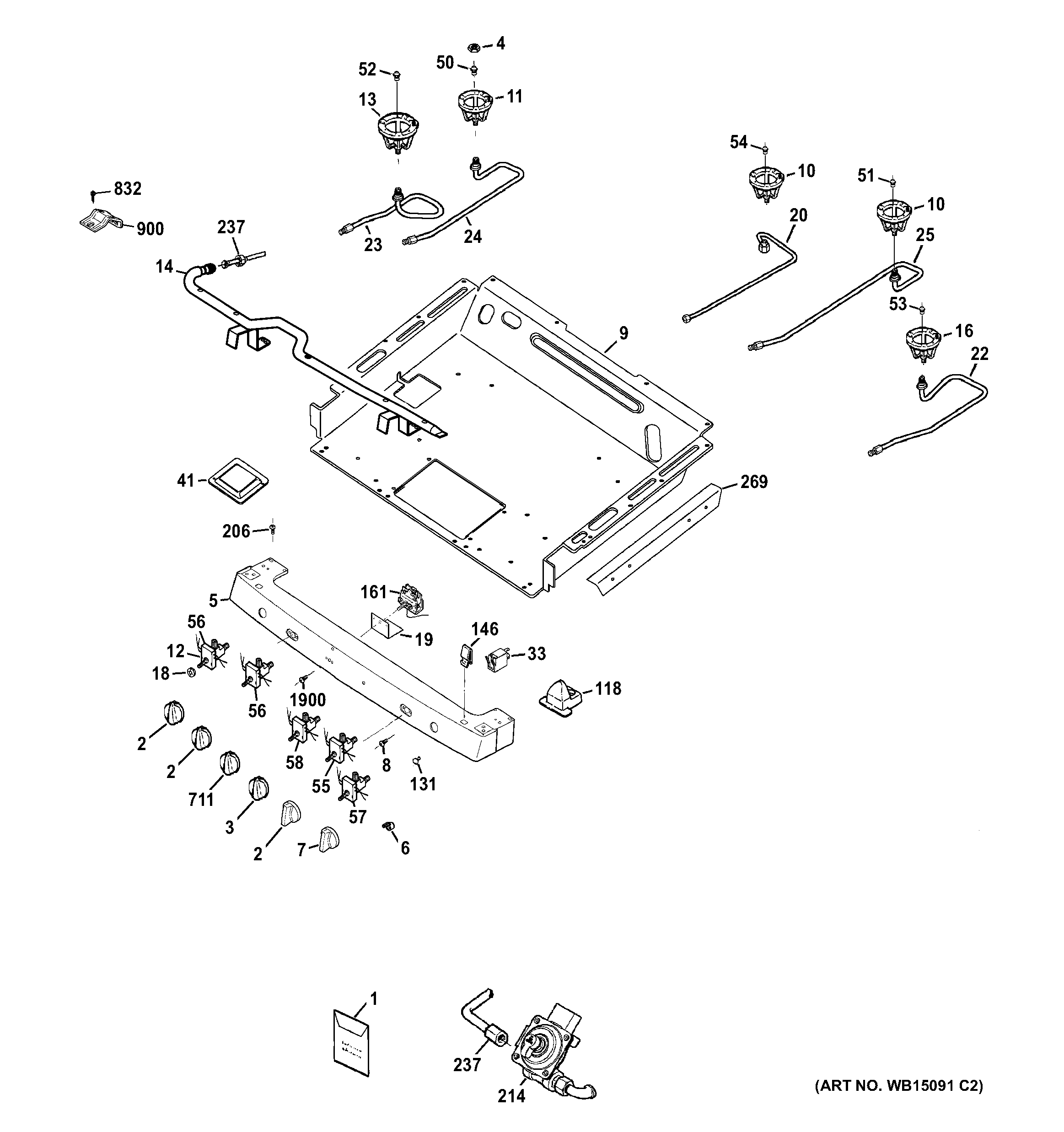 Gas & burner parts