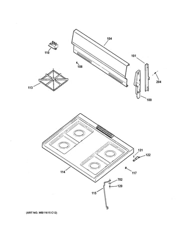 Control panel & cooktop
