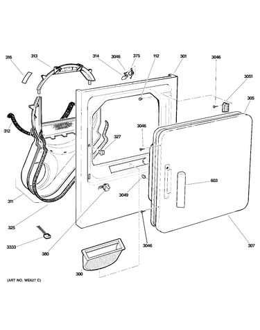 Front panel & door