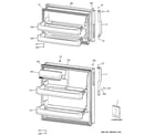 GE GTS18ABDJRBB doors diagram