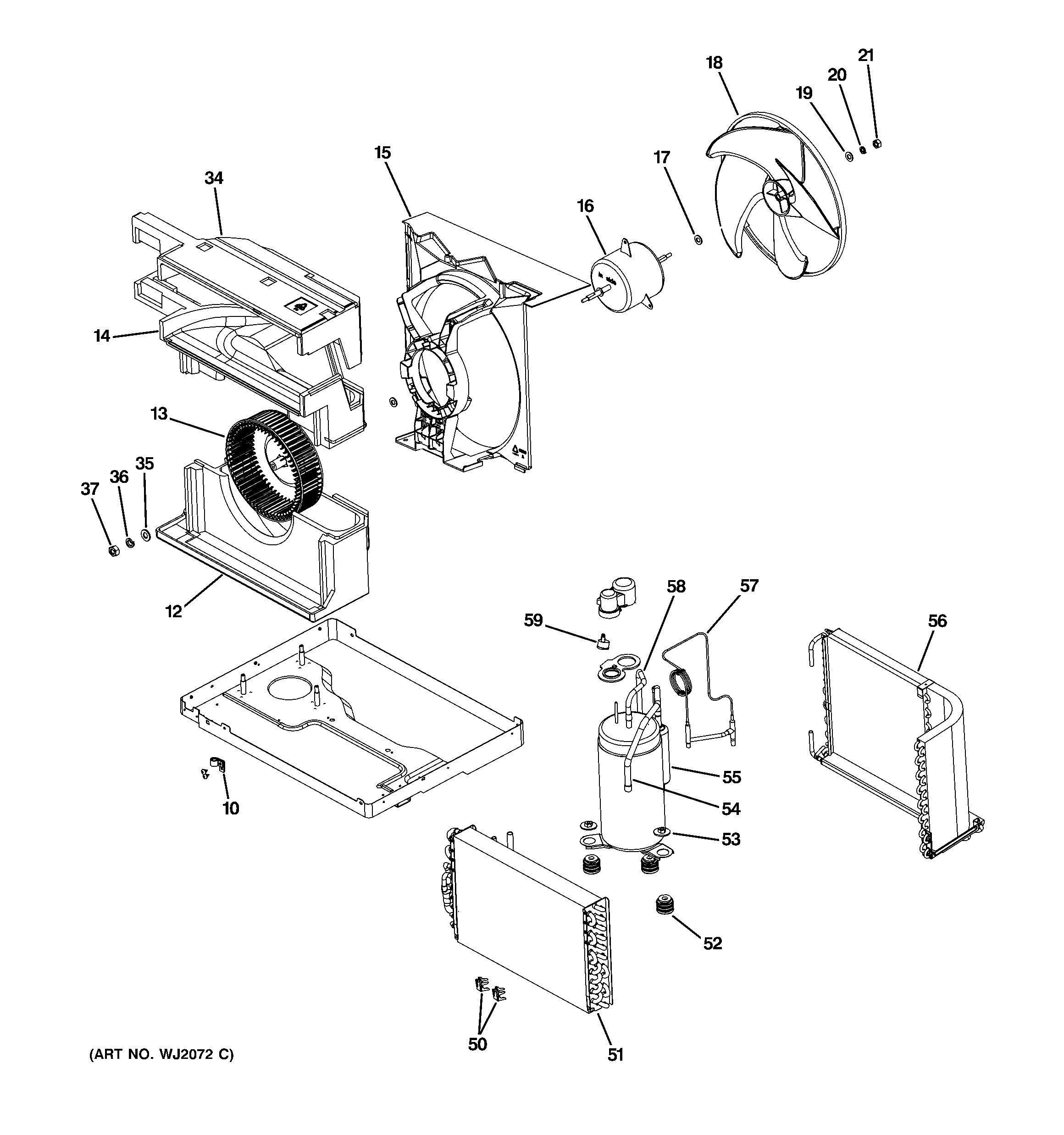 BASE PAN & UNIT PARTS