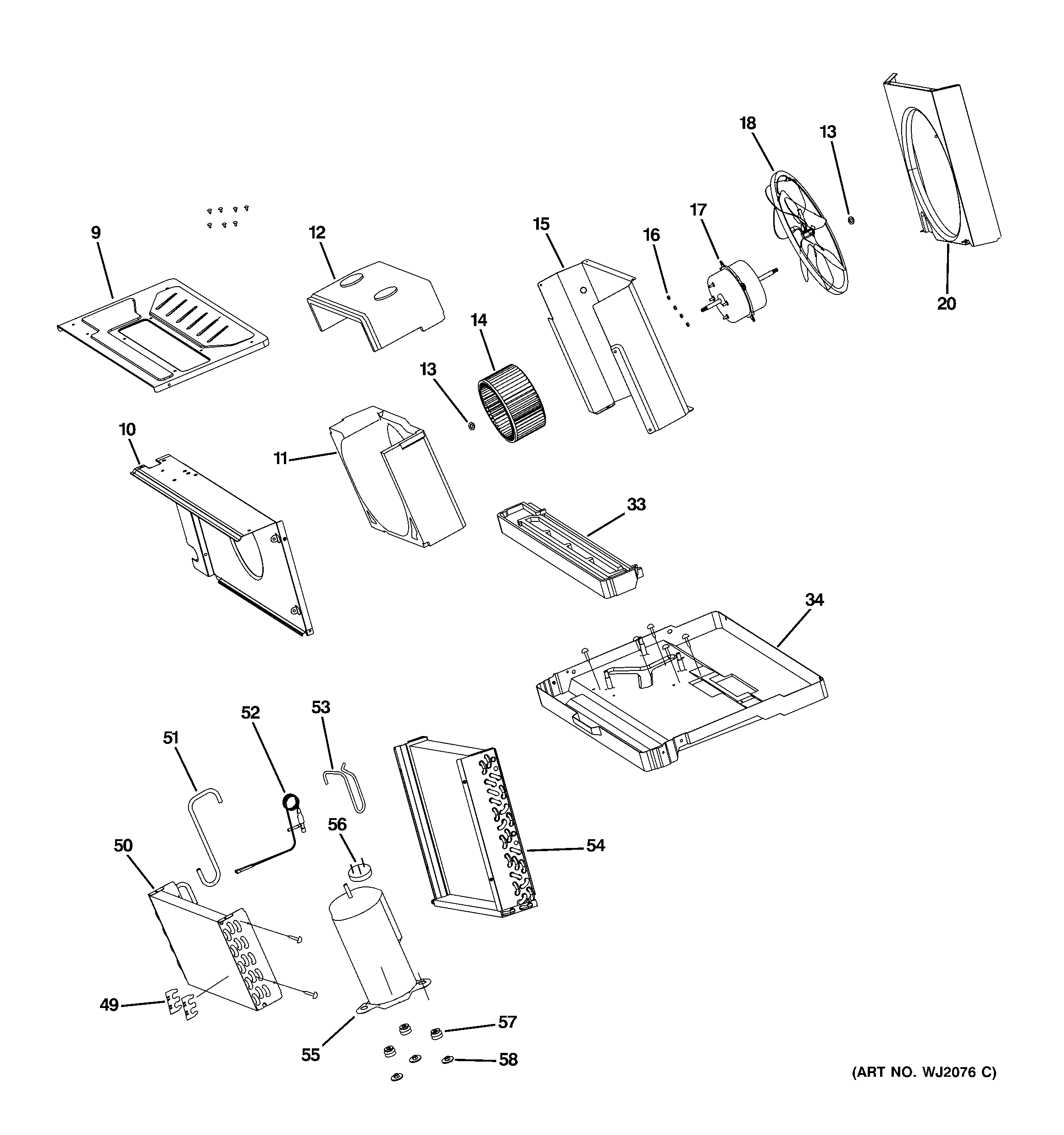 Base pan & unit parts