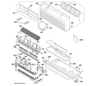 GE AZ41E07DACM1 grille, heater & base pan parts diagram