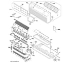 GE AZ41E15EACM2 grille, heater & base pan parts diagram