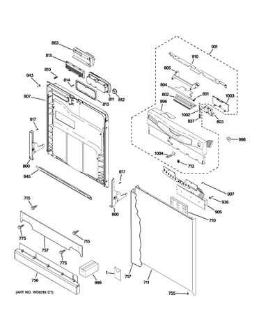 Escutcheon & door assembly