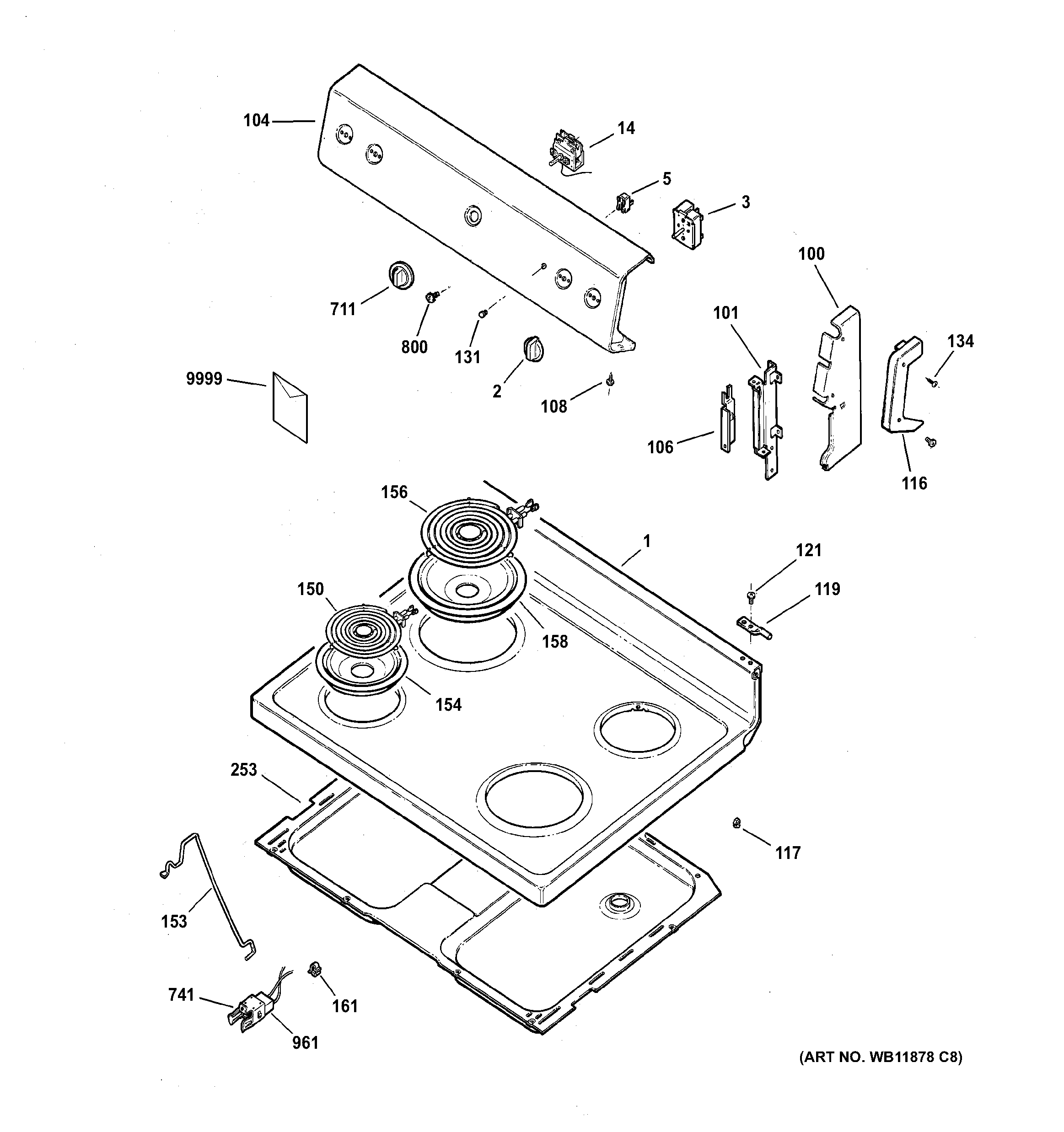 CONTROL PANEL & COOKTOP