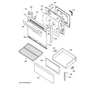 Hotpoint RB740BH5WH door & drawer parts diagram