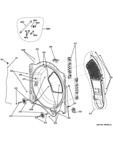Rear roller support