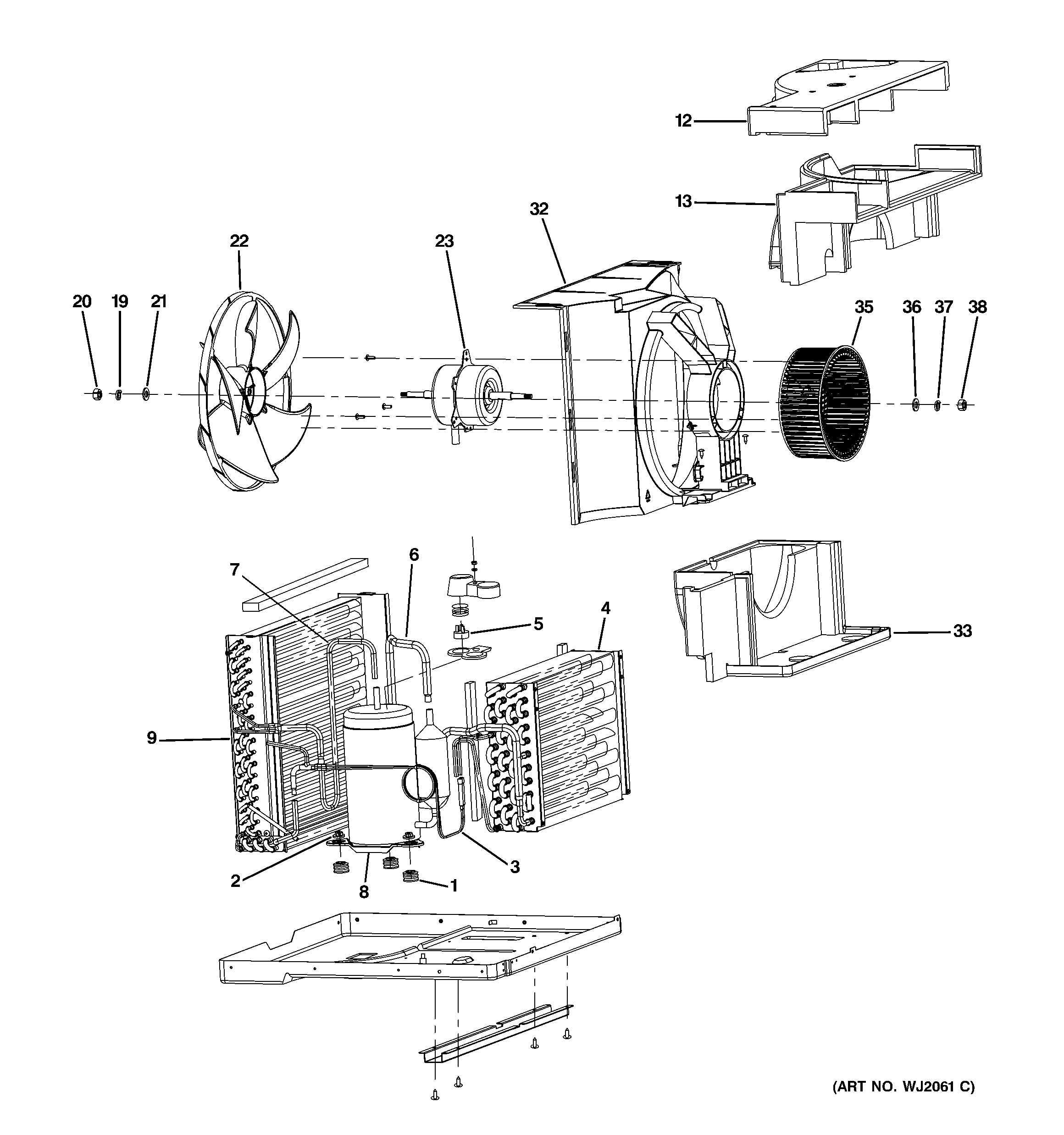 BASE PAN & UNIT PARTS