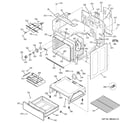 GE JB400SP8SS body parts diagram