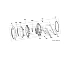 GE GFDS355GL1MS door diagram