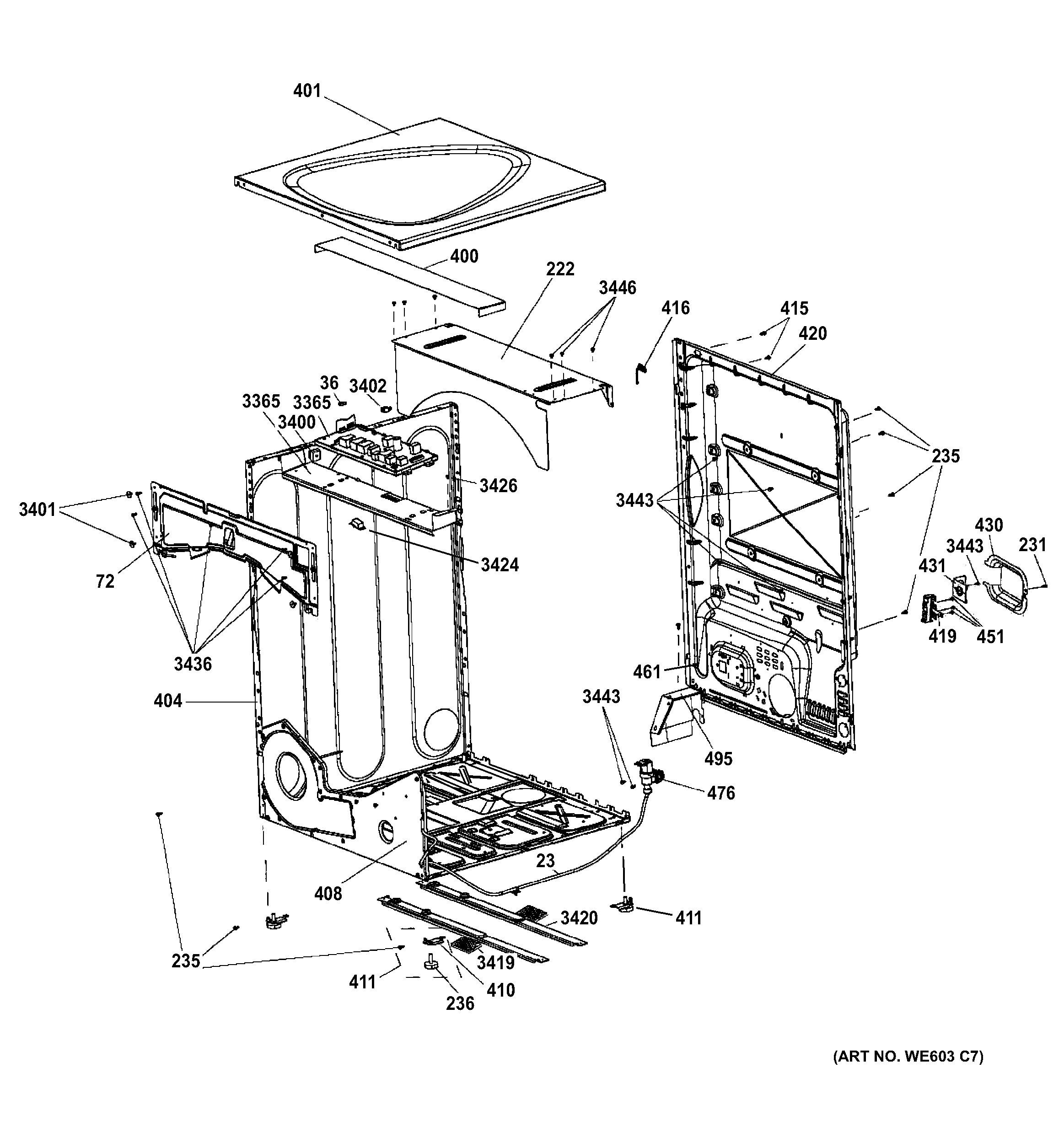 CABINET & TOP PANEL