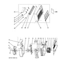 GE AJCM10DCEL1 grille & chassis parts diagram